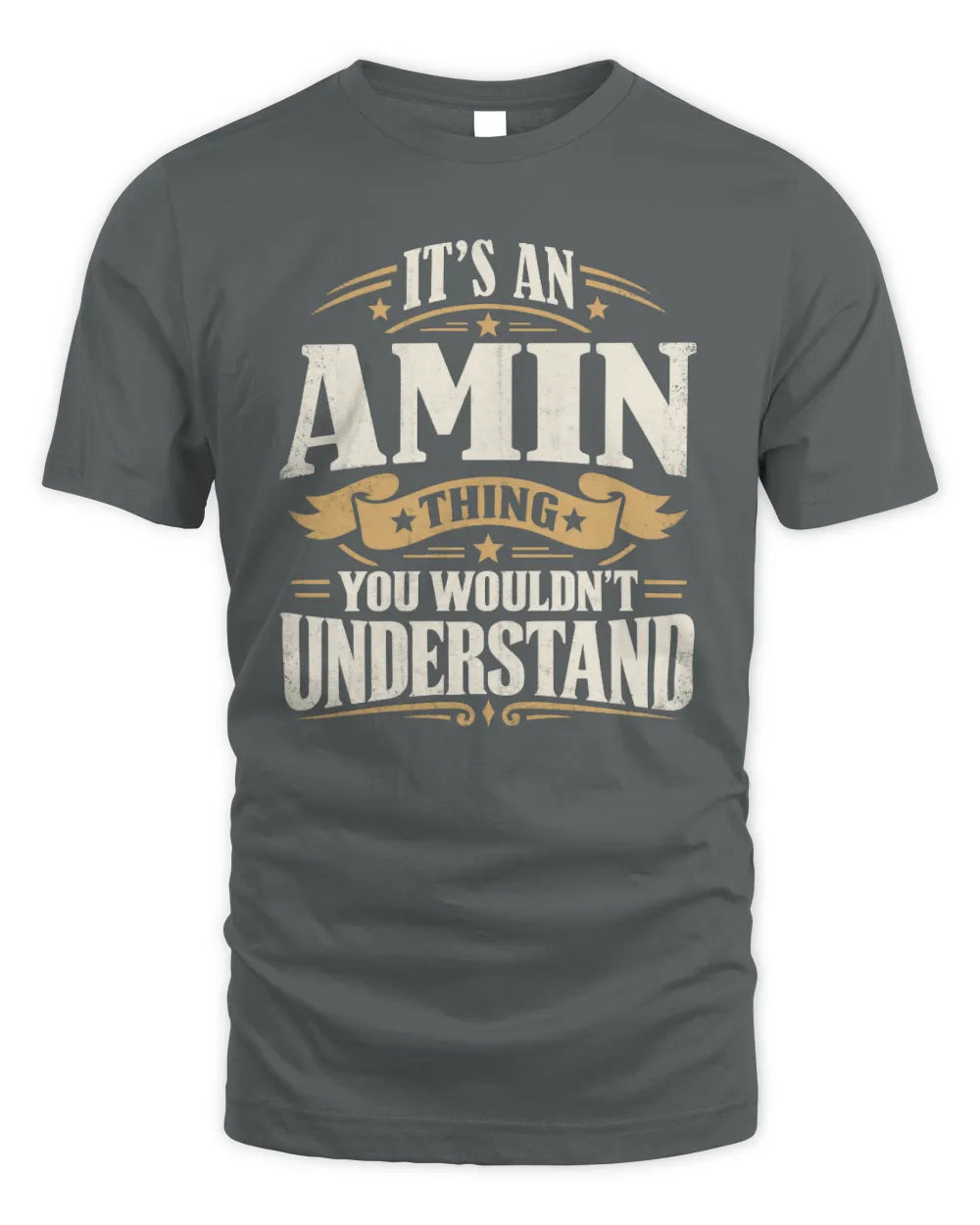 AMIN P08 TH51 - Personalized “It’s a/an [NAME] Thing – You Wouldn’t Understand” Shirt - Unisex Standard T-Shirt - Charcoal