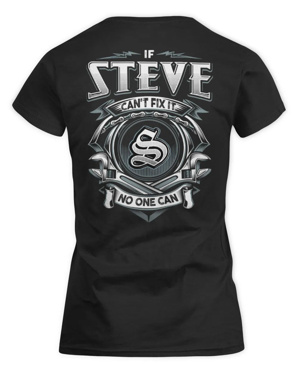 STEVE AP81-K4-626 - Personalized Ahmed Quote Apparel “If Ahmed Can't Fix It, No One Can” - Women's Standard T-Shirt - Black