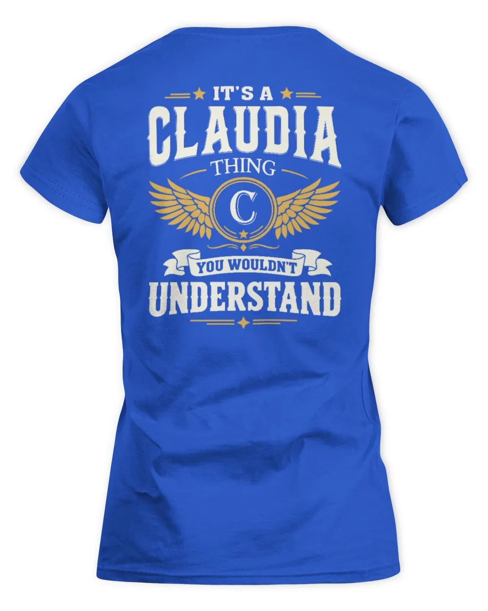 CLAUDIA KT06-M008 It’s a [NAME] Thing – You Wouldn’t Understand | Personalized Vintage T-Shirt - Women's Standard T-Shirt - Royal