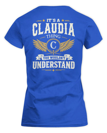 CLAUDIA KT06-M008 It’s a [NAME] Thing – You Wouldn’t Understand | Personalized Vintage T-Shirt - Women's Standard T-Shirt - Royal