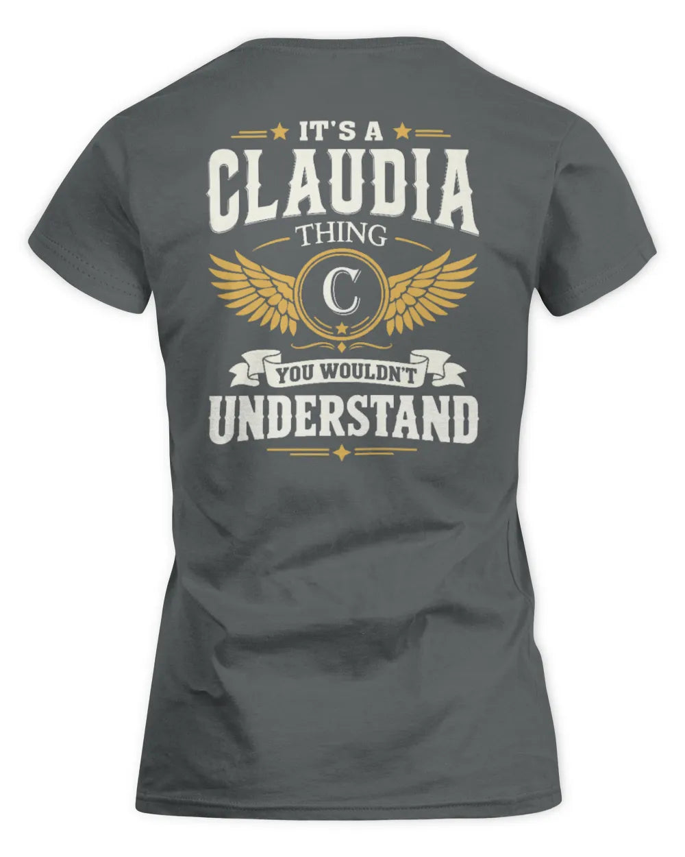 CLAUDIA KT06-M008 It’s a [NAME] Thing – You Wouldn’t Understand | Personalized Vintage T-Shirt - Women's Standard T-Shirt - Charcoal