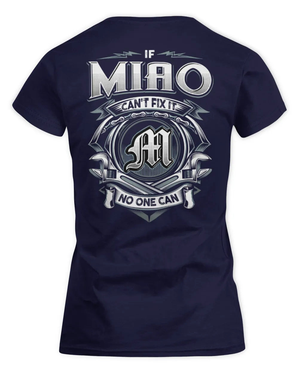 MIAO AP81-K4-626 - Personalized Ahmed Quote Apparel “If Ahmed Can't Fix It, No One Can” - Women's Standard T-Shirt - Navy