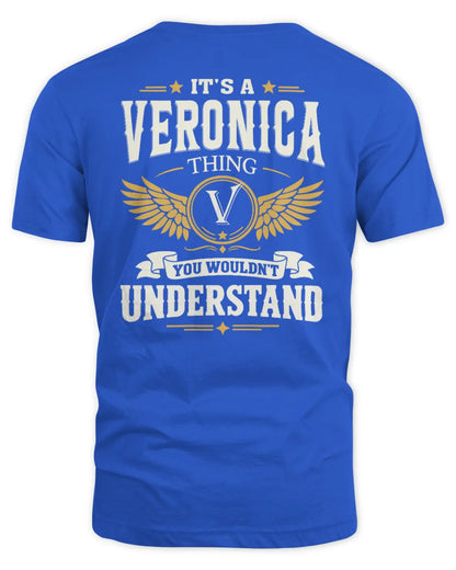 VERONICA KT06-M008 It’s a [NAME] Thing – You Wouldn’t Understand | Personalized Vintage T-Shirt - Unisex Standard T-Shirt - Royal