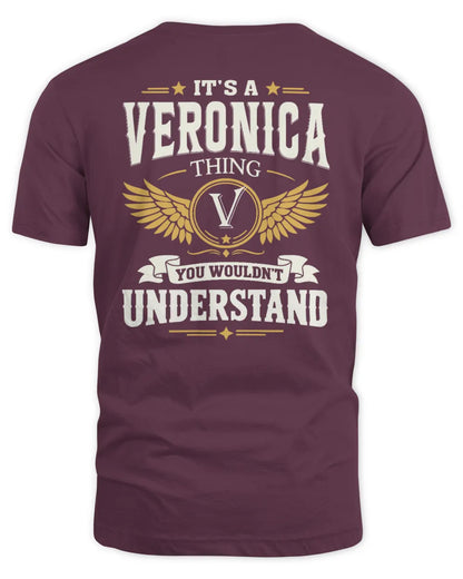 VERONICA KT06-M008 It’s a [NAME] Thing – You Wouldn’t Understand | Personalized Vintage T-Shirt - Unisex Standard T-Shirt - Maroon