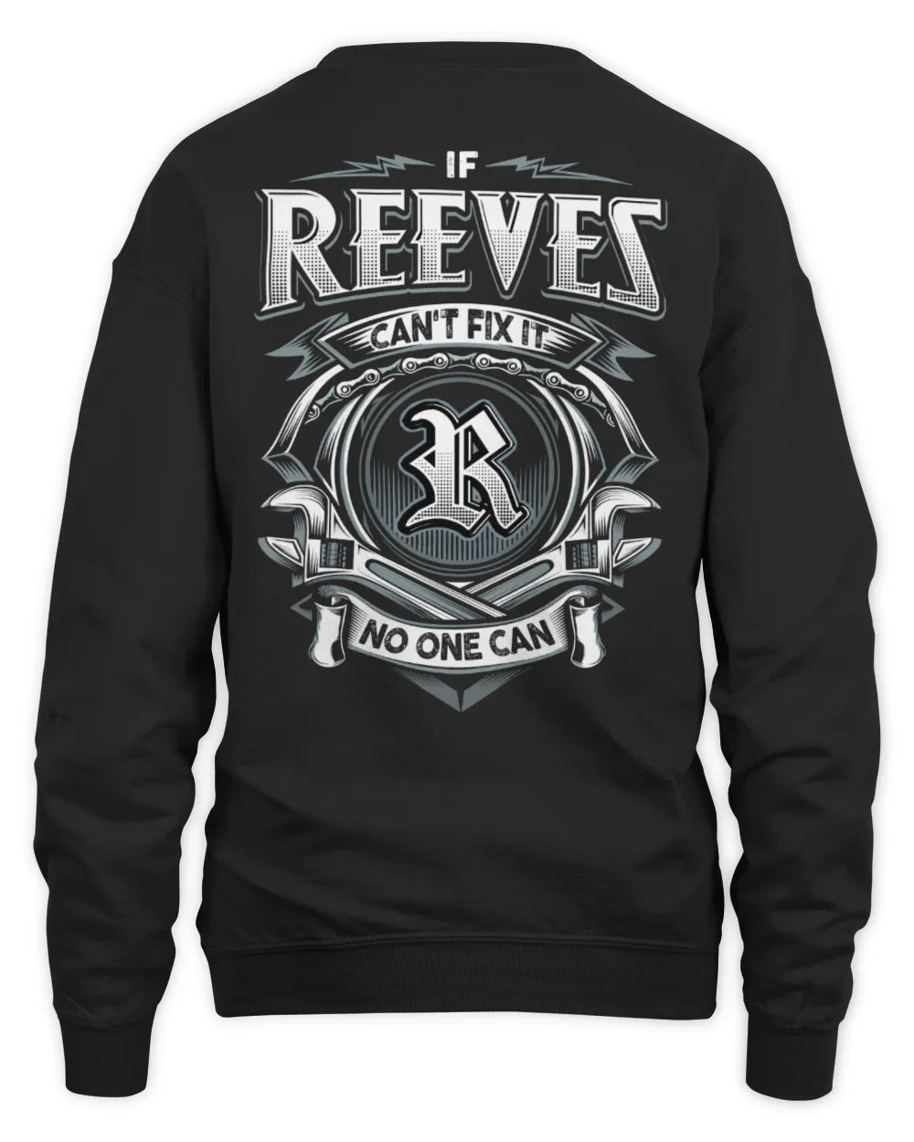 REEVES AP81-K4-626 - Personalized Ahmed Quote Apparel “If Ahmed Can't Fix It, No One Can” - Unisex Sweatshirt - Black