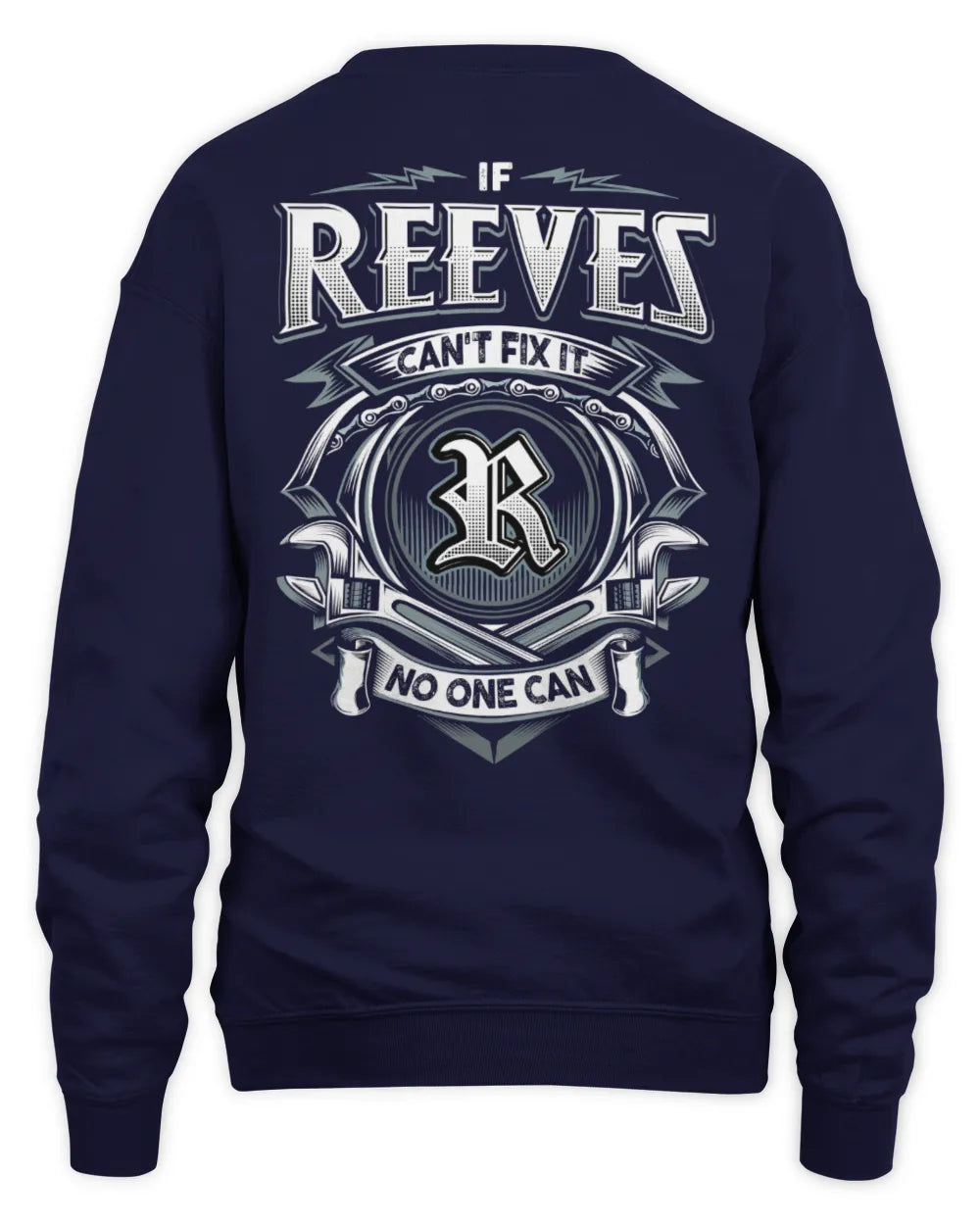 REEVES AP81-K4-626 - Personalized Ahmed Quote Apparel “If Ahmed Can't Fix It, No One Can” - Unisex Sweatshirt - Navy
