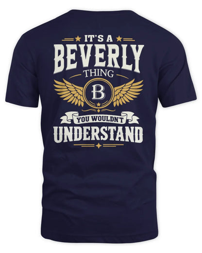 BEVERLY KT06-M008 It’s a [NAME] Thing – You Wouldn’t Understand | Personalized Vintage T-Shirt - Unisex Standard T-Shirt - Navy