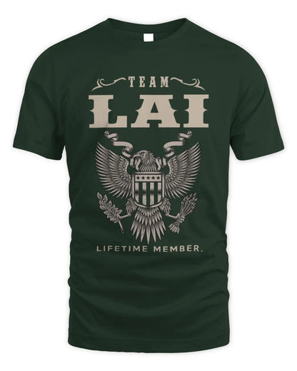 LAI TP06-K82 – Personalized Classic Style Apparel “Team NAME Lifetime Member” - Unisex Standard T-Shirt - Forest Green