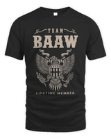 BAAW TP06-K82 – Personalized Classic Style Apparel “Team NAME Lifetime Member” - Unisex Standard T-Shirt - Black