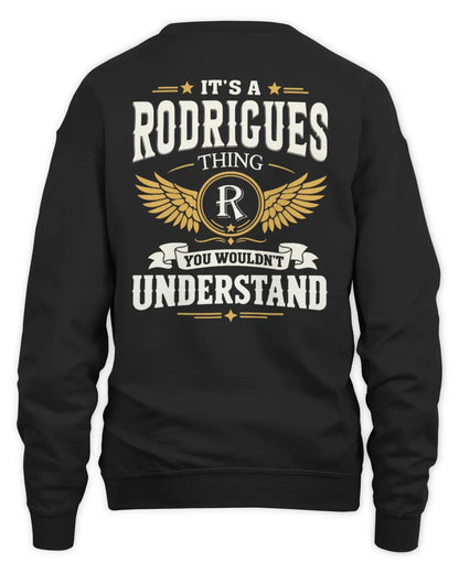 RODRIGUES KT06-M008 It’s a [NAME] Thing – You Wouldn’t Understand | Personalized Vintage T-Shirt - Unisex Sweatshirt - Black