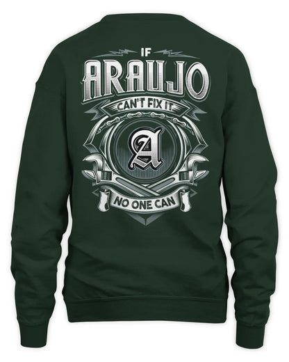 ARAUJO AP81-K4-626 - Personalized Ahmed Quote Apparel “If Ahmed Can't Fix It, No One Can” - Unisex Sweatshirt - Forest Green