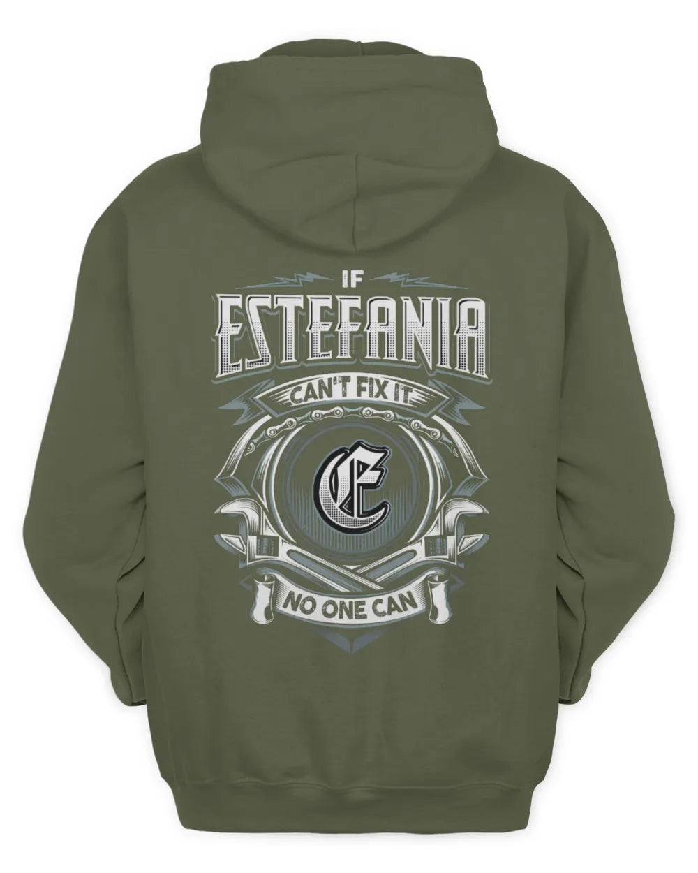 ESTEFANIA AP81-K4-626 - Personalized Ahmed Quote Apparel “If Ahmed Can't Fix It, No One Can” - Unisex Hoodie - Military Green