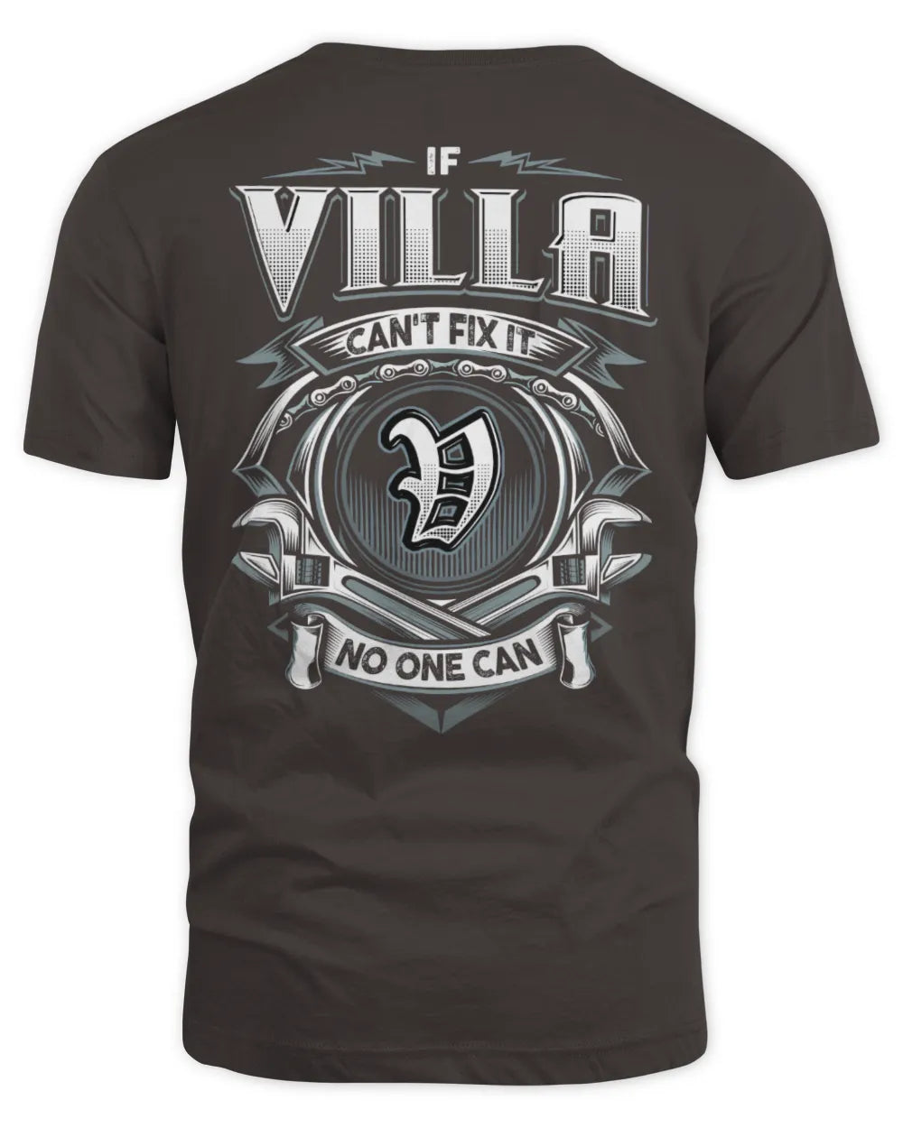 VILLA AP81-K4-626 - Personalized Ahmed Quote Apparel “If Ahmed Can't Fix It, No One Can” - Unisex Standard T-Shirt - Dark Chocolate