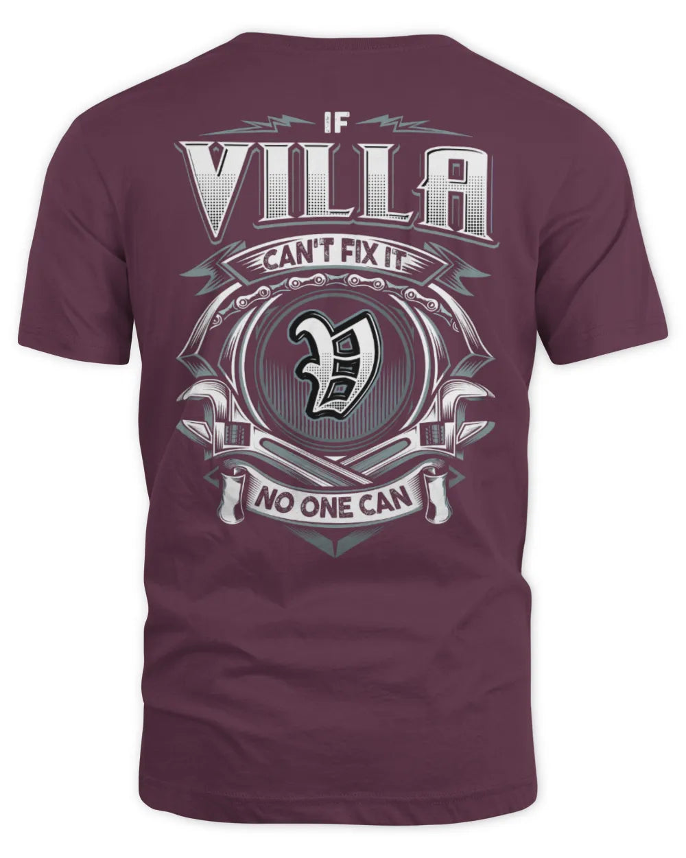 VILLA AP81-K4-626 - Personalized Ahmed Quote Apparel “If Ahmed Can't Fix It, No One Can” - Unisex Standard T-Shirt - Maroon