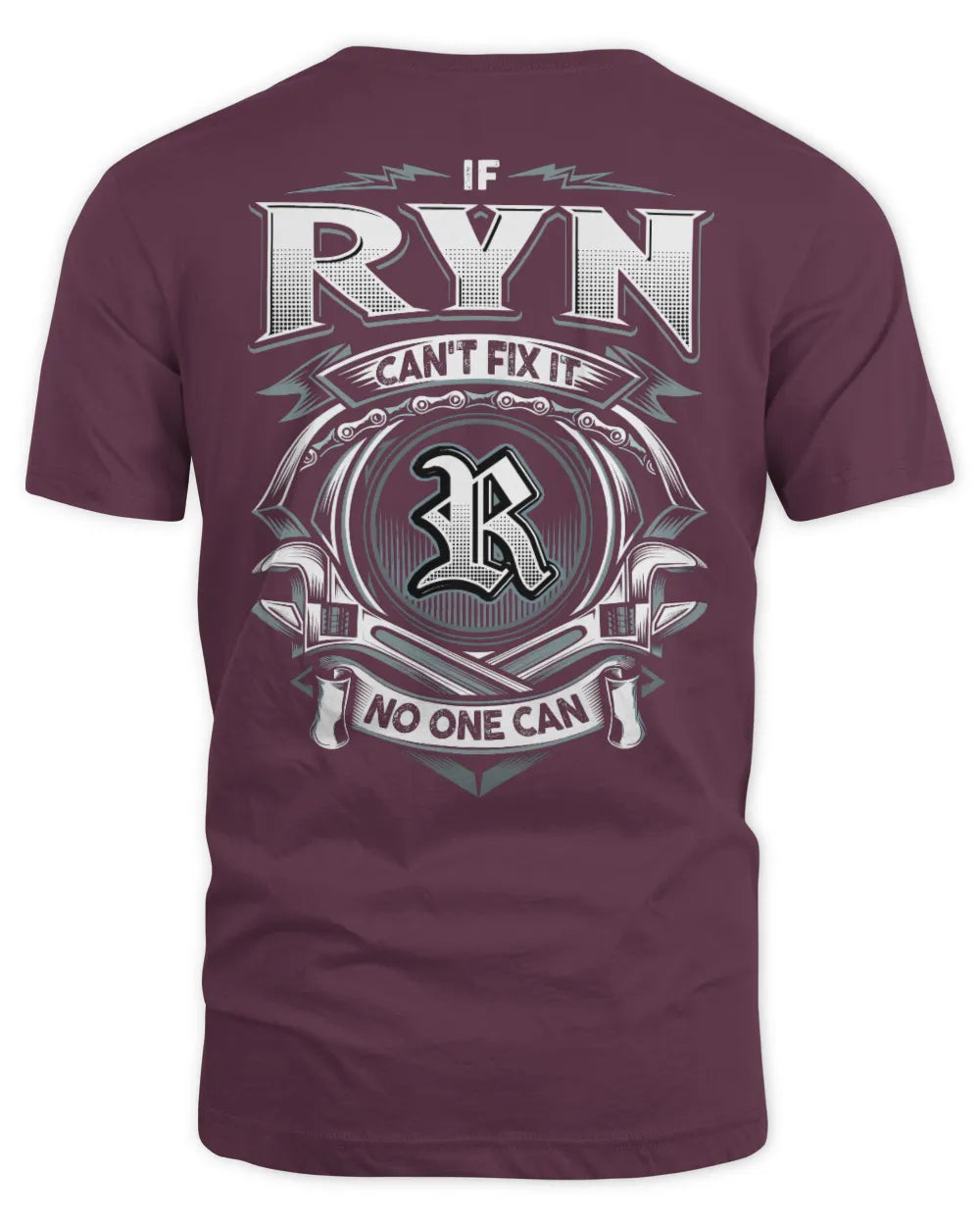 RYN AP81-K4-626 - Personalized Ahmed Quote Apparel “If Ahmed Can't Fix It, No One Can” - Unisex Standard T-Shirt - Maroon