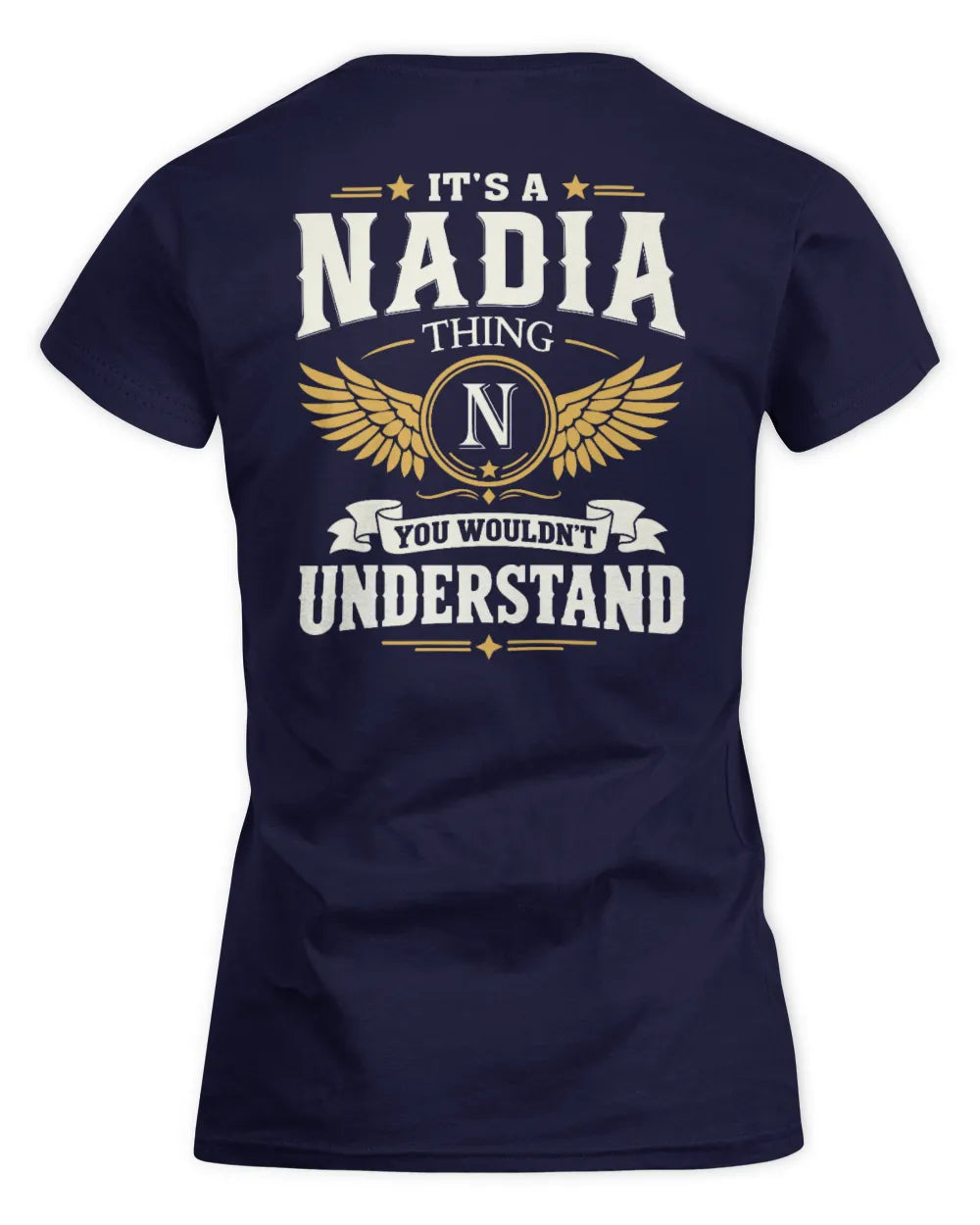 NADIA KT06-M008 It’s a [NAME] Thing – You Wouldn’t Understand | Personalized Vintage T-Shirt - Women's Standard T-Shirt - Navy
