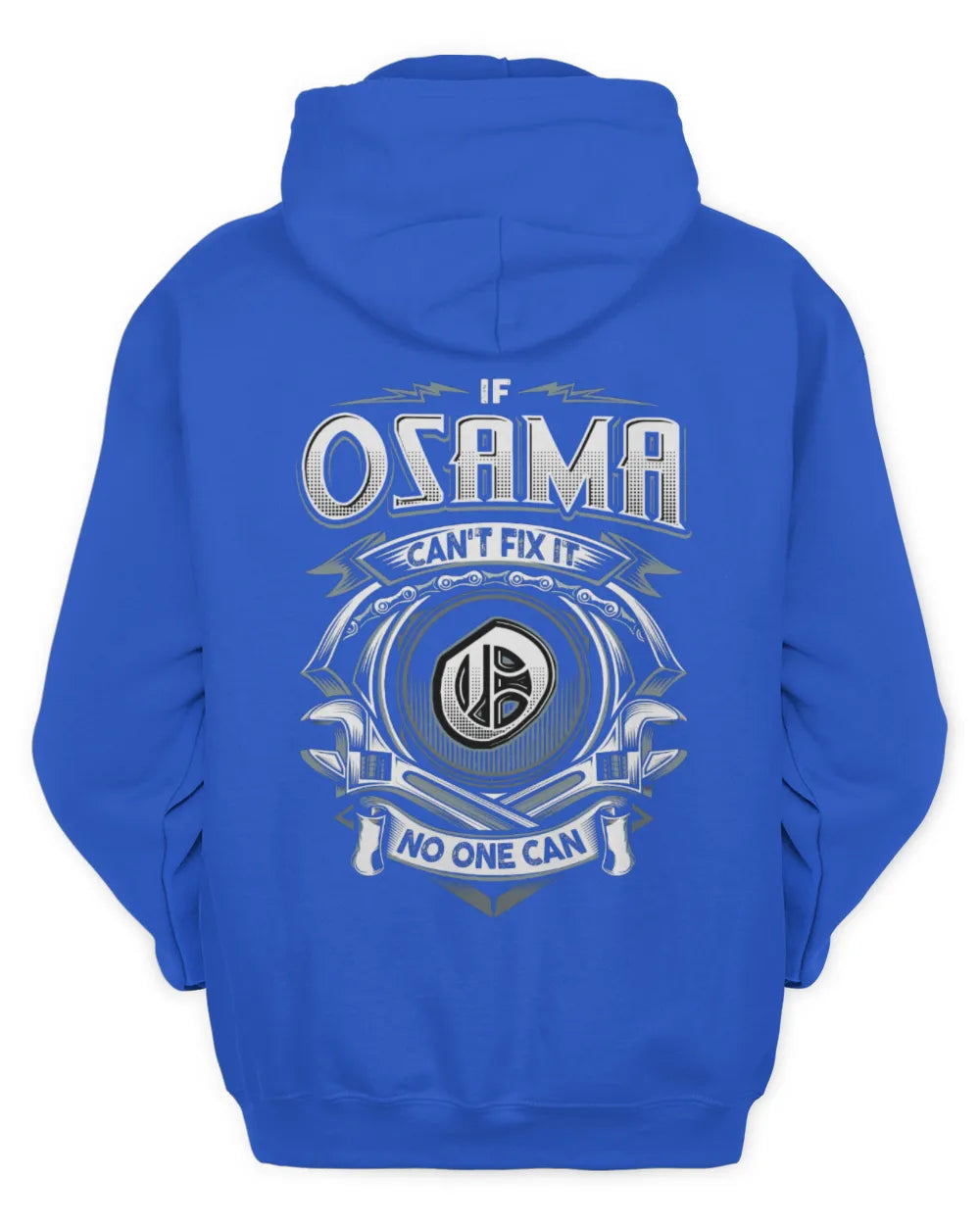 OSAMA AP81-K4-626 - Personalized Ahmed Quote Apparel “If Ahmed Can't Fix It, No One Can” - Unisex Hoodie - Royal