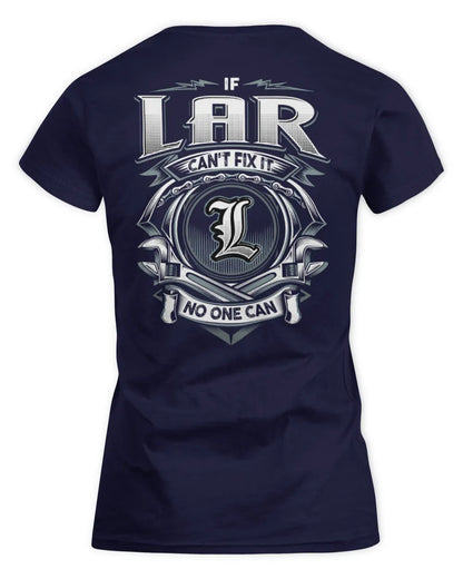 LAR AP81-K4-626 - Personalized Ahmed Quote Apparel “If Ahmed Can't Fix It, No One Can” - Women's Standard T-Shirt - Navy