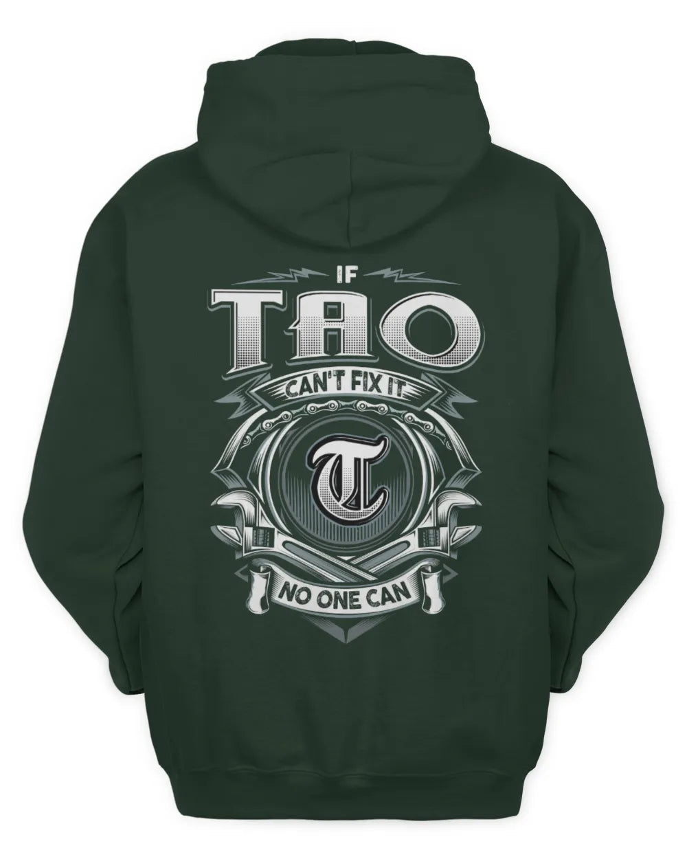 TAO AP81-K4-626 - Personalized Ahmed Quote Apparel “If Ahmed Can't Fix It, No One Can” - Unisex Hoodie - Forest Green