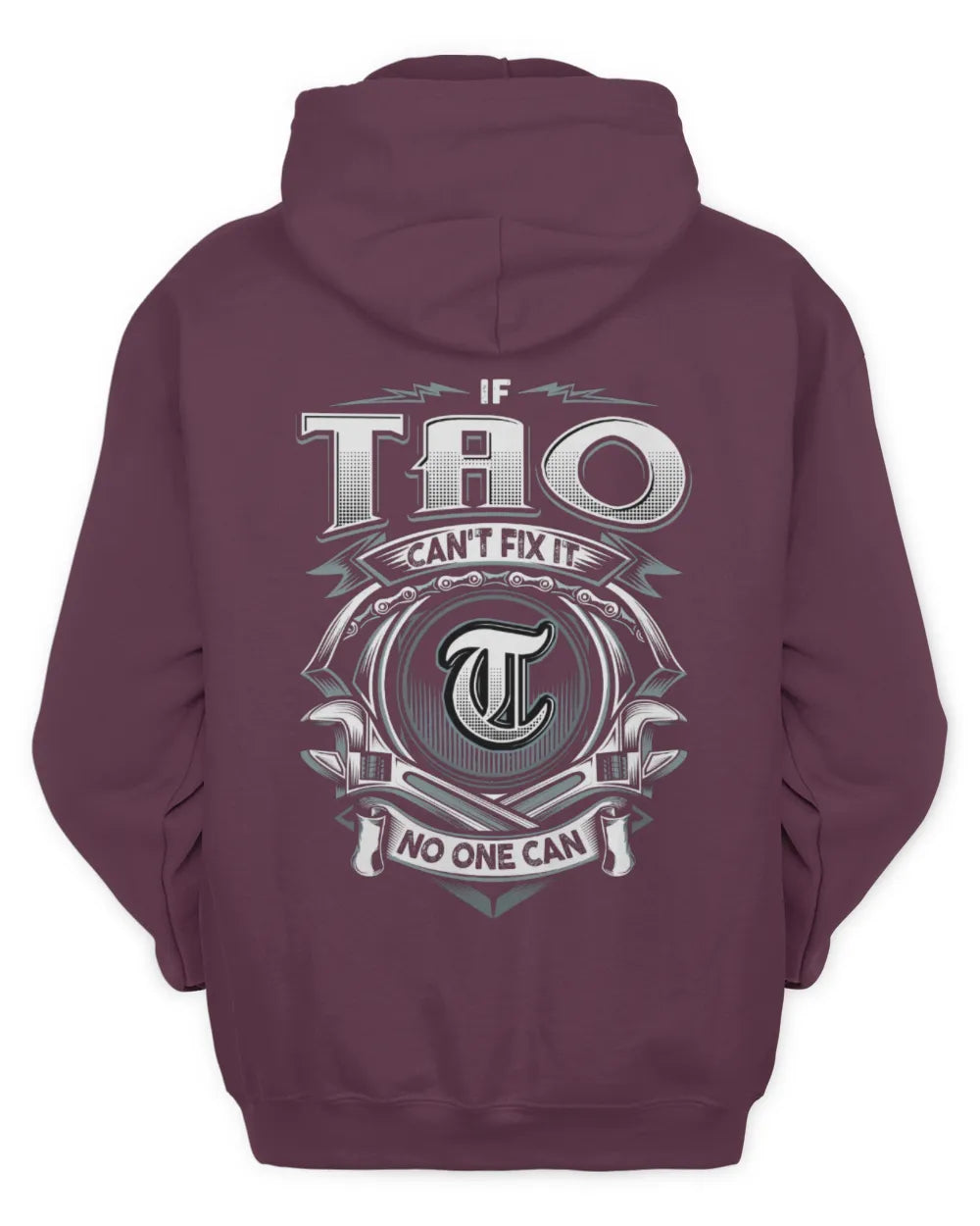 TAO AP81-K4-626 - Personalized Ahmed Quote Apparel “If Ahmed Can't Fix It, No One Can” - Unisex Hoodie - Maroon