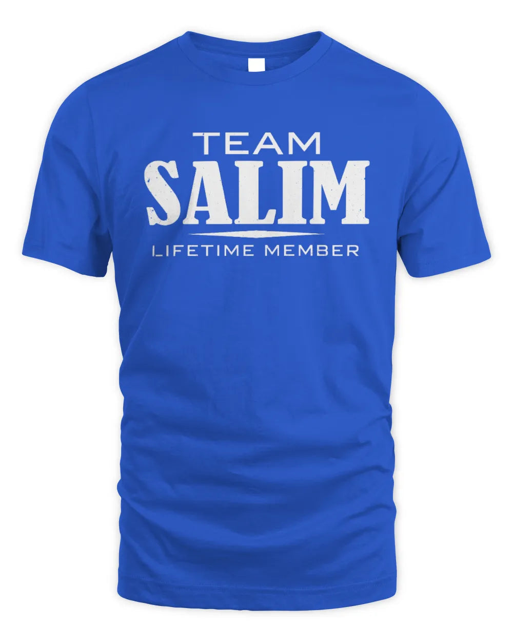 SALIM BL62-K4-128 - Personalized “Team NAME Lifetime Member” - Unisex Standard T-Shirt - Royal