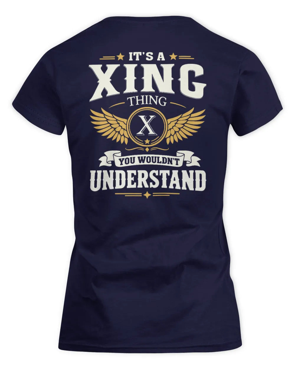 XING KT06-M008 It’s a [NAME] Thing – You Wouldn’t Understand | Personalized Vintage T-Shirt - Women's Standard T-Shirt - Navy