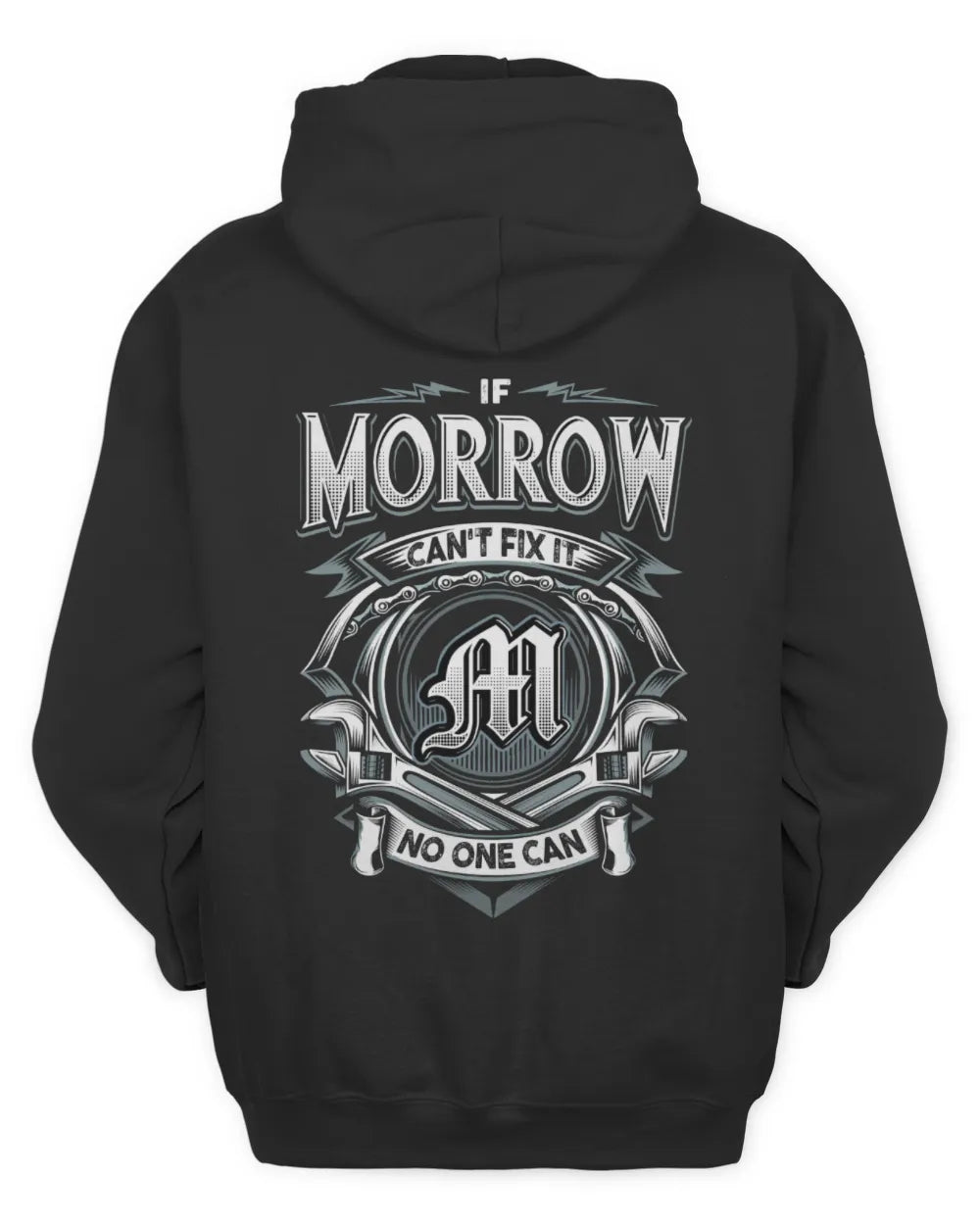 MORROW AP81-K4-626 - Personalized Ahmed Quote Apparel “If Ahmed Can't Fix It, No One Can” - Unisex Hoodie - Black