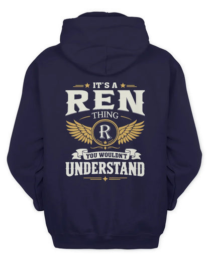 REN KT06-M008 It’s a [NAME] Thing – You Wouldn’t Understand | Personalized Vintage T-Shirt - Unisex Hoodie - Navy