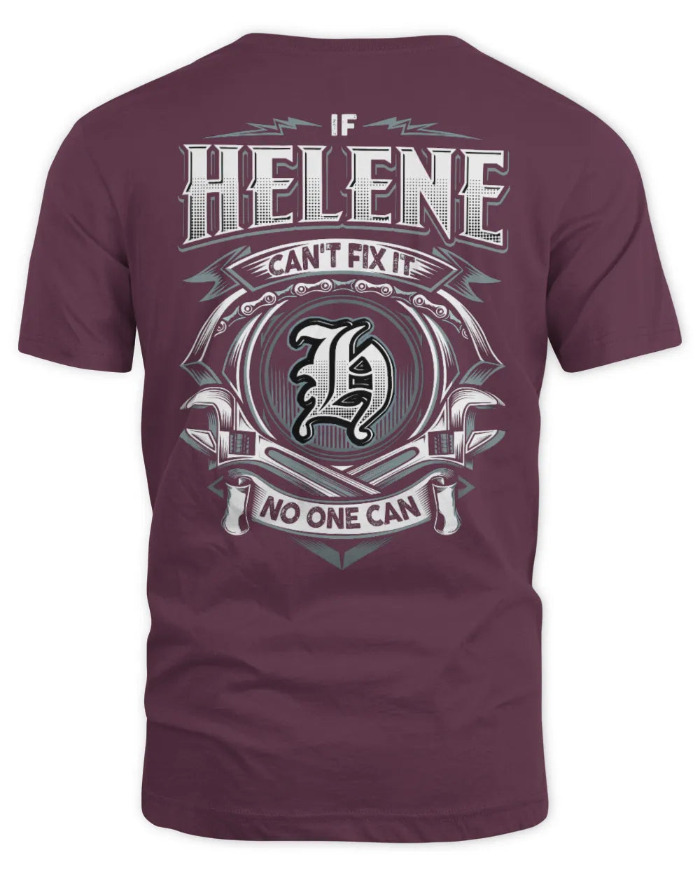 HELENE AP81-K4-626 - Personalized Ahmed Quote Apparel “If Ahmed Can't Fix It, No One Can” - Unisex Standard T-Shirt - Maroon