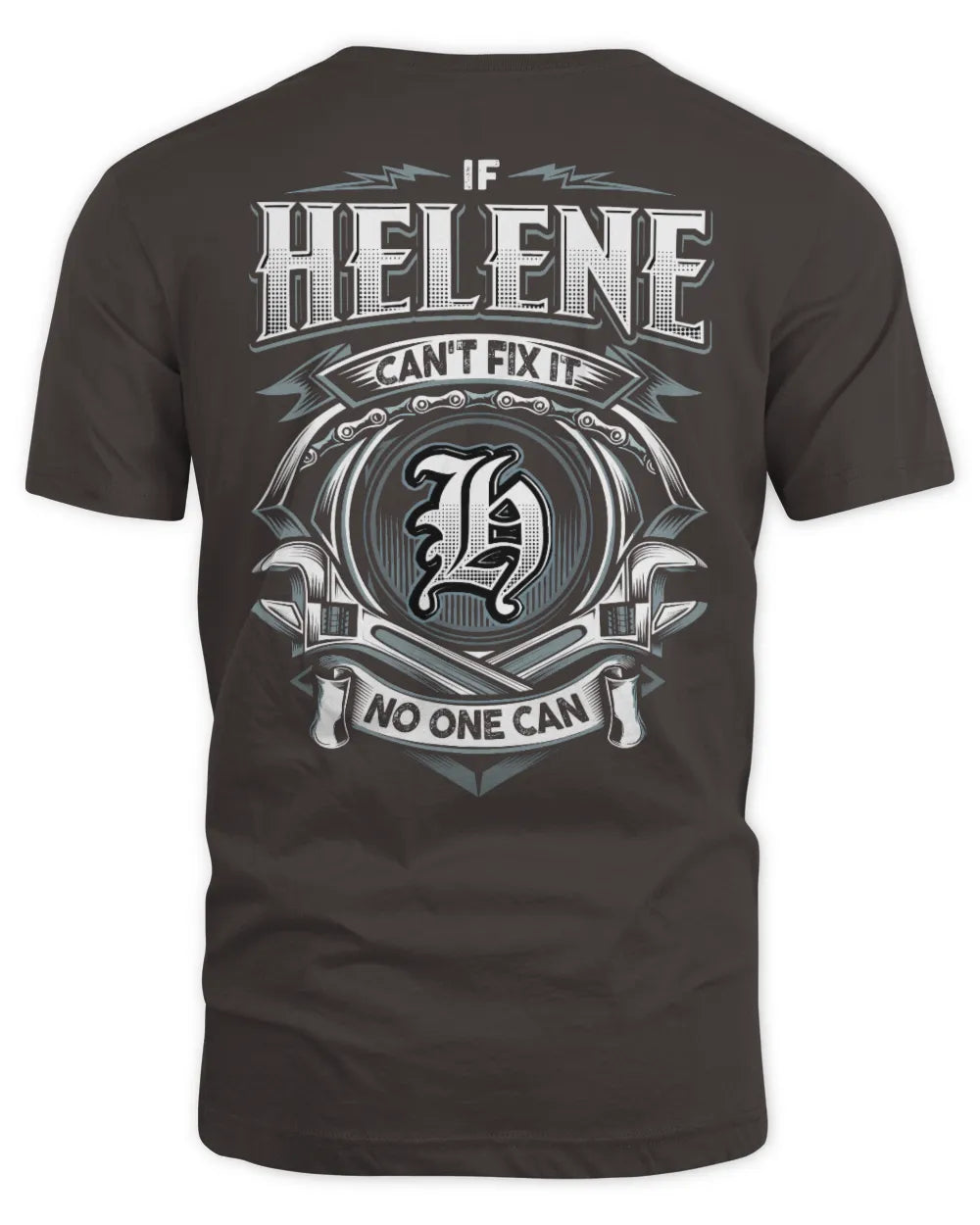 HELENE AP81-K4-626 - Personalized Ahmed Quote Apparel “If Ahmed Can't Fix It, No One Can” - Unisex Standard T-Shirt - Dark Chocolate