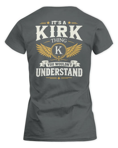 KIRK KT06-M008 It’s a [NAME] Thing – You Wouldn’t Understand | Personalized Vintage T-Shirt - Women's Standard T-Shirt - Charcoal
