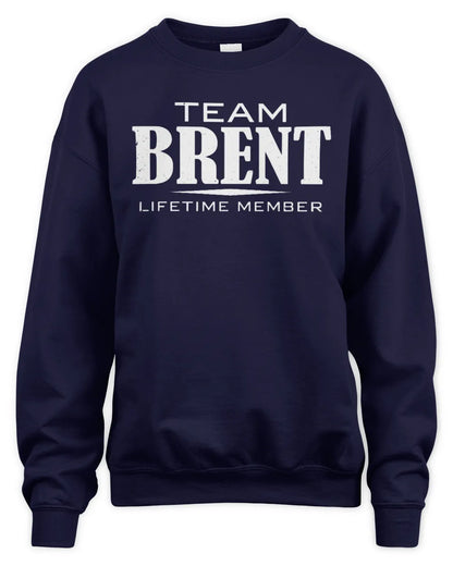 BRENT BL62-K4-128 - Personalized “Team NAME Lifetime Member” - Unisex Sweatshirt - Navy