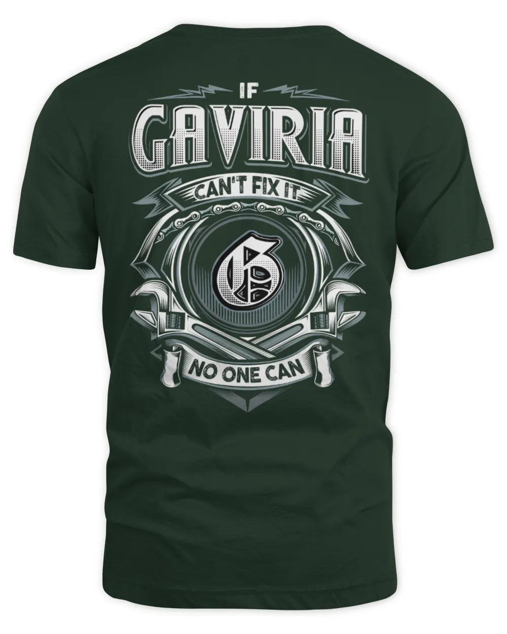 GAVIRIA AP81-K4-626 - Personalized Ahmed Quote Apparel “If Ahmed Can't Fix It, No One Can” - Unisex Standard T-Shirt - Forest Green