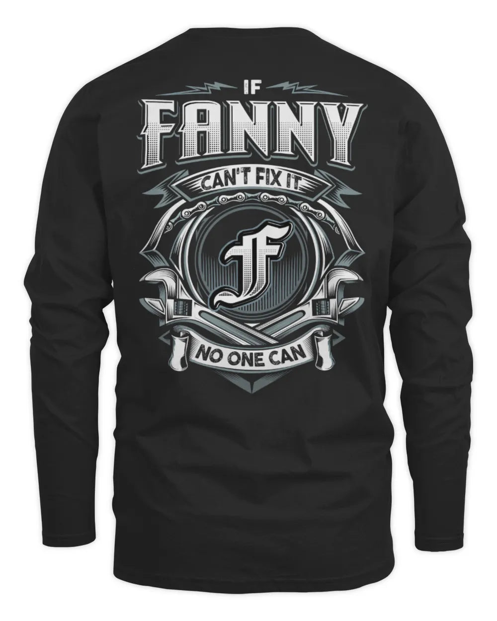 FANNY AP81-K4-626 - Personalized Ahmed Quote Apparel “If Ahmed Can't Fix It, No One Can” - Men's Long Sleeved T-Shirt - Black