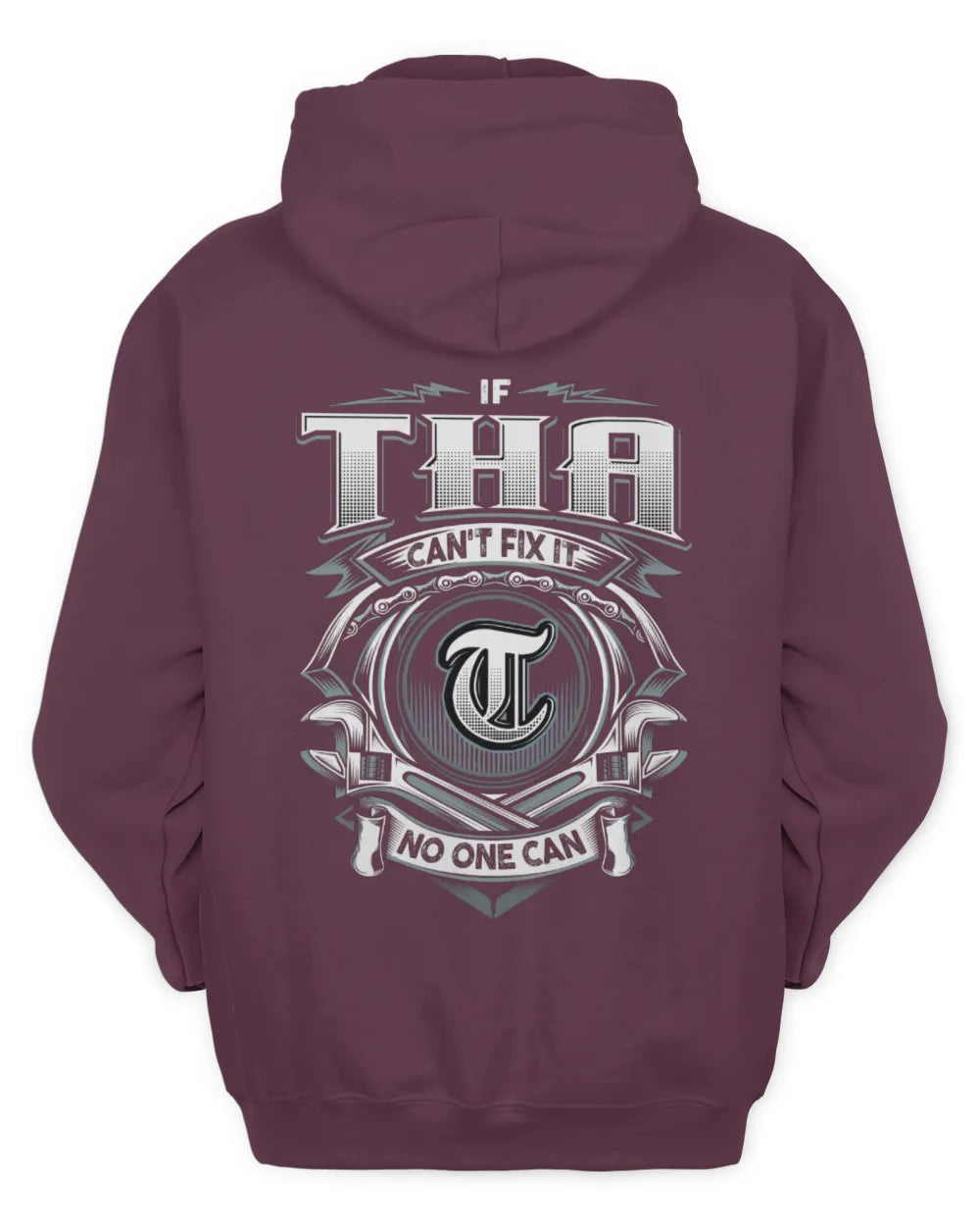 THA AP81-K4-626 - Personalized Ahmed Quote Apparel “If Ahmed Can't Fix It, No One Can” - Unisex Hoodie - Maroon