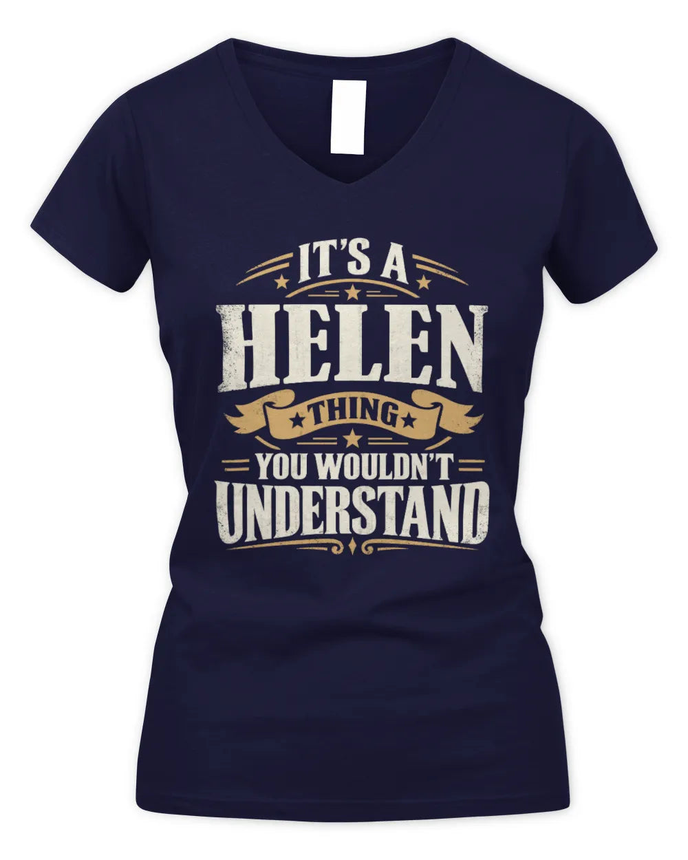 HELEN P08 TH51 - Personalized “It’s a/an [NAME] Thing – You Wouldn’t Understand” Shirt - Women's V-Neck T-Shirt - Navy