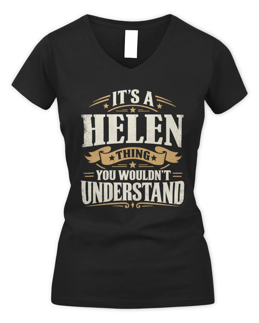 HELEN P08 TH51 - Personalized “It’s a/an [NAME] Thing – You Wouldn’t Understand” Shirt - Women's V-Neck T-Shirt - Black
