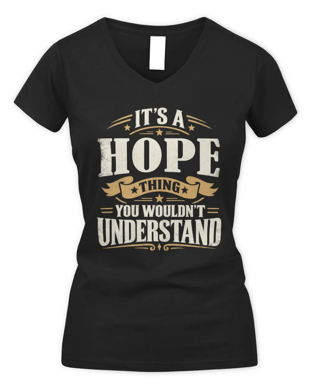 HOPE P08 TH51 - Personalized “It’s a/an [NAME] Thing – You Wouldn’t Understand” Shirt - Women's V-Neck T-Shirt - Black