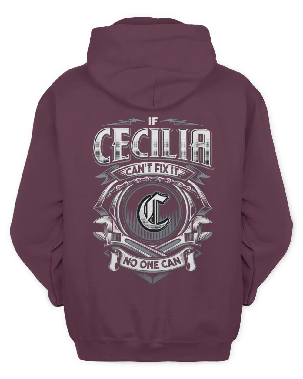 CECILIA AP81-K4-626 - Personalized Ahmed Quote Apparel “If Ahmed Can't Fix It, No One Can” - Unisex Hoodie - Maroon