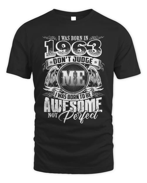 1963 HH89-K2 – Awesome Birth Year Quote T-Shirt - Unisex Standard T-Shirt - Black