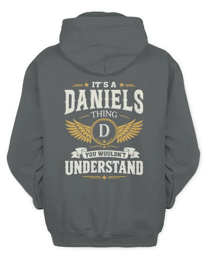 DANIELS KT06-M008 It’s a [NAME] Thing – You Wouldn’t Understand | Personalized Vintage T-Shirt - Unisex Hoodie - Charcoal