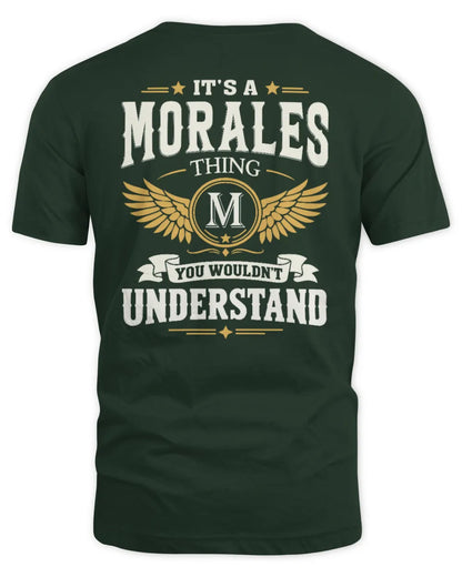 MORALES KT06-M008 It’s a [NAME] Thing – You Wouldn’t Understand | Personalized Vintage T-Shirt - Unisex Standard T-Shirt - Forest Green
