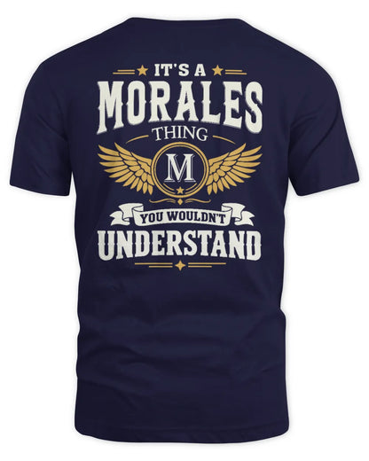 MORALES KT06-M008 It’s a [NAME] Thing – You Wouldn’t Understand | Personalized Vintage T-Shirt - Unisex Standard T-Shirt - Navy