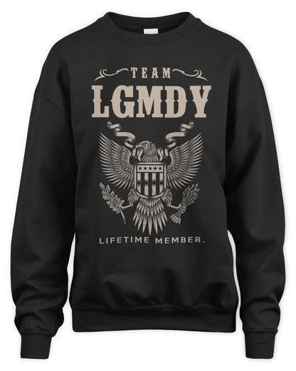 LGMDY TP06-K82 – Personalized Classic Style Apparel “Team NAME Lifetime Member” - Unisex Sweatshirt - Black