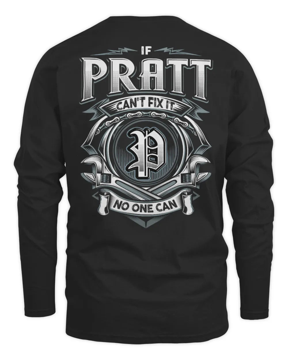 PRATT AP81-K4-626 - Personalized Ahmed Quote Apparel “If Ahmed Can't Fix It, No One Can” - Men's Long Sleeved T-Shirt - Black