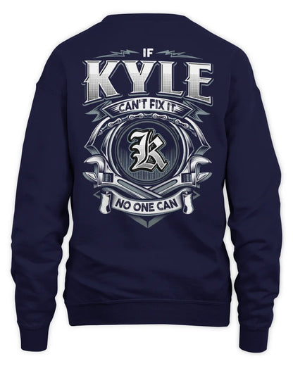 KYLE AP81-K4-626 - Personalized Ahmed Quote Apparel “If Ahmed Can't Fix It, No One Can” - Unisex Sweatshirt - Navy