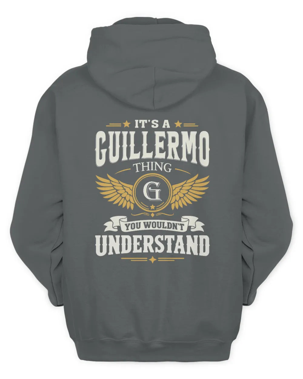 GUILLERMO KT06-M008 It’s a [NAME] Thing – You Wouldn’t Understand | Personalized Vintage T-Shirt - Unisex Hoodie - Charcoal
