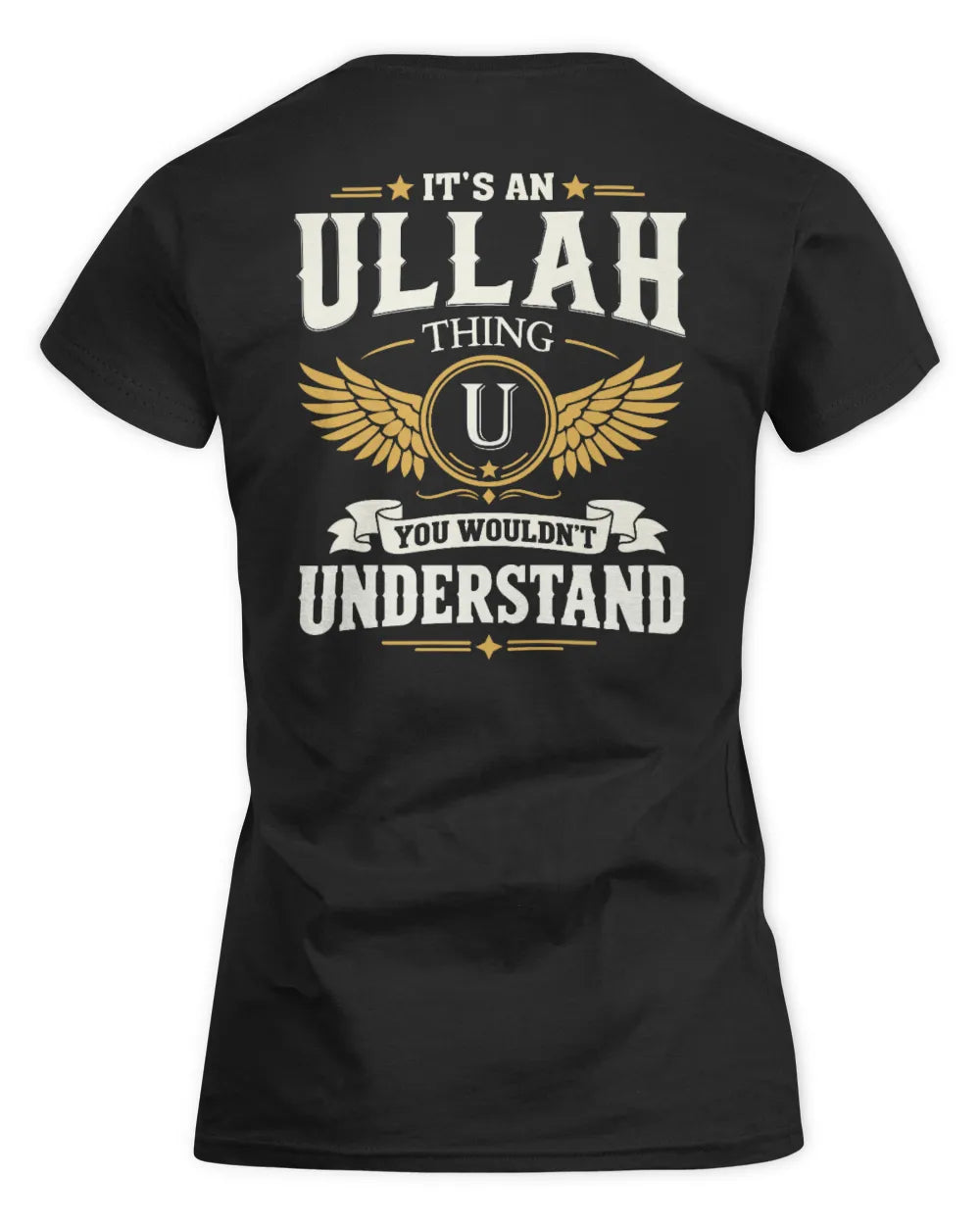 ULLAH KT06-M008 It’s a [NAME] Thing – You Wouldn’t Understand | Personalized Vintage T-Shirt - Women's Standard T-Shirt - Black