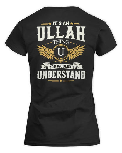 ULLAH KT06-M008 It’s a [NAME] Thing – You Wouldn’t Understand | Personalized Vintage T-Shirt - Women's Standard T-Shirt - Black