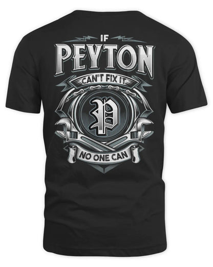 PEYTON AP81-K4-626 - Personalized Ahmed Quote Apparel “If Ahmed Can't Fix It, No One Can” - Unisex Standard T-Shirt - Black